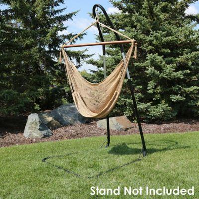 Sunnydaze Decor Caribbean Hanging Rope Hammock Chair in ...