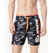 Superdry Men's Sd State Logo-Print Swim Trunks Superdry Men's Sd State Logo-Print Swim Trunks