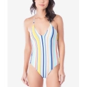 Nanette by Nanette Lepore Amalfi Coast Striped One-Piece Swimsuit Women's Swimsuit Nanette by Nanette Lepore Amalfi Coast Striped One-Piece Swimsuit Women's Swimsuit