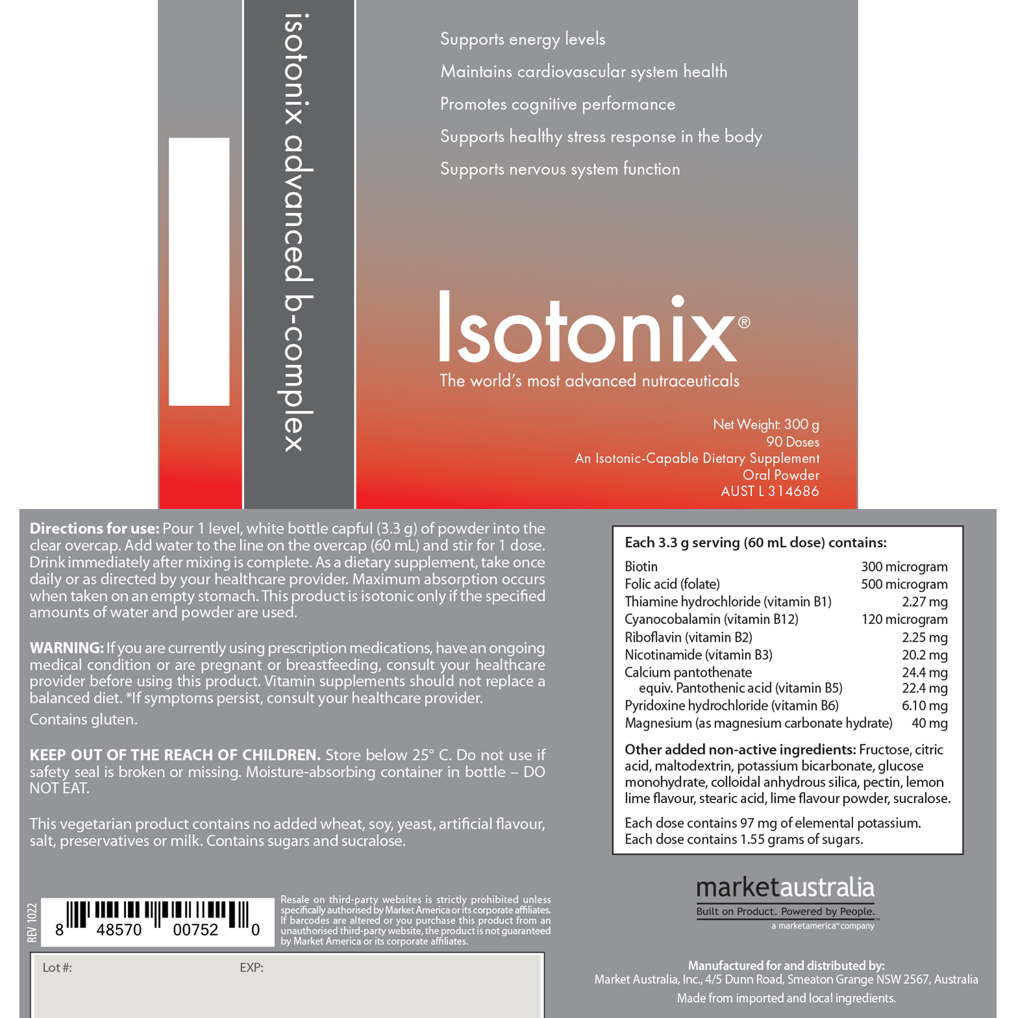 Isotonix&#174; Advanced B-Complex alternate image