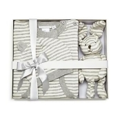 Elegant Baby Unisex Striped Coverall, Hat & Bunny Gift Set, Baby - 100% Exclusive Elegant Baby Unisex Striped Coverall, Hat & Bunny Gift Set, Baby - 100% Exclusive