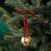 Georg Jensen 24K Gold-Plated Christmas Ball Ornament Georg Jensen 24K Gold-Plated Christmas Ball Ornament