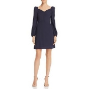 En Creme Puff-Sleeve Polka Dot Dress En Creme Puff-Sleeve Polka Dot Dress