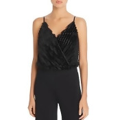 Astr the Label To the Beat Fringed Camisole Bodysuit Astr the Label To the Beat Fringed Camisole Bodysuit