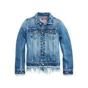 Aqua Girls' Daze Denim Fringe Jacket, Big Kid - 100% Exclusive Aqua Girls' Daze Denim Fringe Jacket, Big Kid - 100% Exclusive