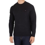 Tommy Hilfiger Men's Pima Cotton Cashmere Knit, Black men's Sweater in Black Tommy Hilfiger Men's Pima Cotton Cashmere Knit, Black men's Sweater in Black