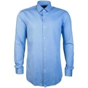 Boss Shirts model quot;Jenno 50393577 quot; men's Long sleeved Shirt in Blue Boss Shirts model quot;Jenno 50393577 quot; men's Long sleeved Shirt in Blue