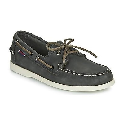 sebago docksides grey