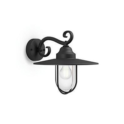 Philips Outdoor Black Pasture Wall Lantern 60w From Wickes At