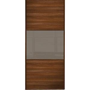 Wickes Sliding Wardrobe Door Wideline Walnut Panel Cappuccino