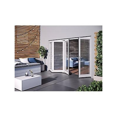 Jeld Wen Bedgebury Finished Solid Hardwood Patio Bifold Door Set White 2094 X 2994 Mm