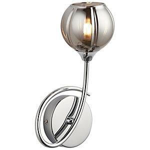 kleio glass chrome wall light