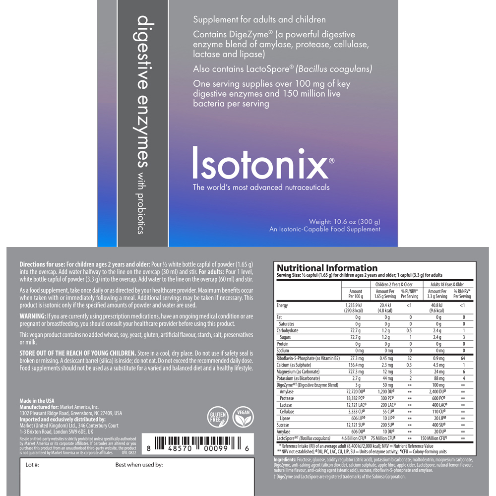 Isotonix Digestive Enzymes with Probiotics for Adults & Children alternate image
