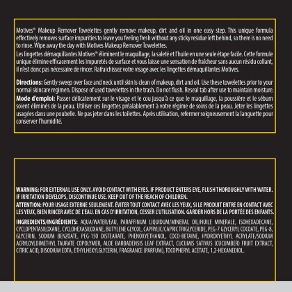 Motives&reg; Makeup Remover Towelettes alternate image
