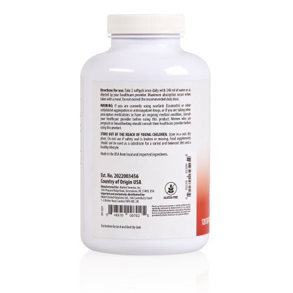 Directions for use, warning, barcode, and manufacturing information