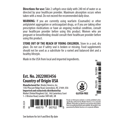 Side panel of product label