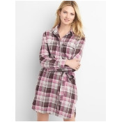 Gap Plaid Tie Belt Shirtdress - Purple plaid Gap Plaid Tie Belt Shirtdress - Purple plaid