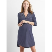 Gap Print Sleep Shirtdress - Navy white stripe Gap Print Sleep Shirtdress - Navy white stripe