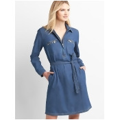Gap Denim Utility Shirtdress - Dark indigo Gap Denim Utility Shirtdress - Dark indigo