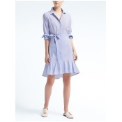 Banana Republic Flounce Hem Shirtdress - Light blue Banana Republic Flounce Hem Shirtdress - Light blue