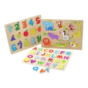 Chad Valley PlaySmart 3 Pack Wooden Puzzles Chad Valley PlaySmart 3 Pack Wooden Puzzles