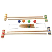 Traditional Garden Games Family Croquet Set Traditional Garden Games Family Croquet Set