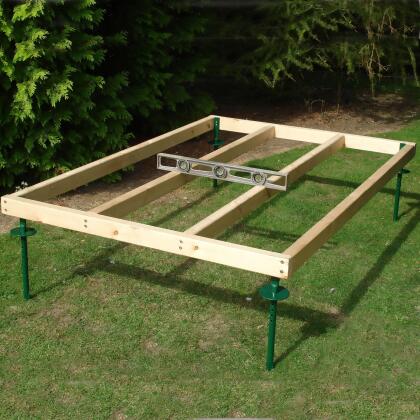 Homewood Adjustable Wooden Shed Base - 4 x 6ft. from argos 