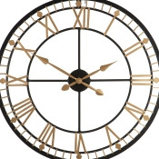 Premier Housewares Skeleton Wall Clock - Black. Premier Housewares Skeleton Wall Clock - Black.