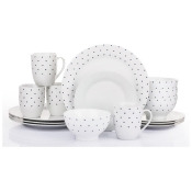 Waterside 16 Piece Porcelain Twilight Dinner Set - White Waterside 16 Piece Porcelain Twilight Dinner Set - White