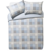 Collection Louis Blue Brushed Cotton Bedding Set - Kingsize Collection Louis Blue Brushed Cotton Bedding Set - Kingsize
