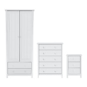 Argos Home Scandinavia 3 Piece 2 Door Wardrobe Set Pine From