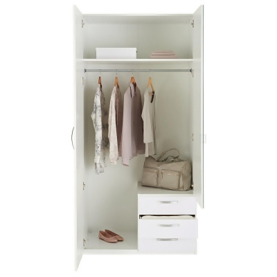 Argos Home Hallingford Gloss 3 Piece Wardrobe Set White From