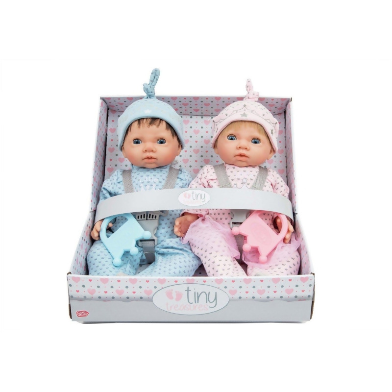 chad valley tiny treasures twin fluffy bumper set