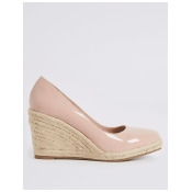M&S Collection Leather Wedge Heel Almond Toe Espadrilles M&S Collection Leather Wedge Heel Almond Toe Espadrilles