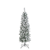 6Ft Slim Lit Snowy Tree 6Ft Slim Lit Snowy Tree