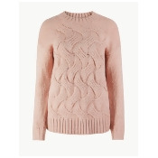 M&S Collection Textured Round Neck Jumper M&S Collection Textured Round Neck Jumper