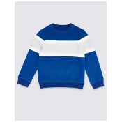 Cotton Rich Panel Sweatshirt (3-16 Years) Cotton Rich Panel Sweatshirt (3-16 Years)