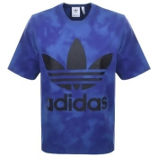 Adidas Originals Oversized Tie Dye T Shirt Blue Adidas Originals Oversized Tie Dye T Shirt Blue