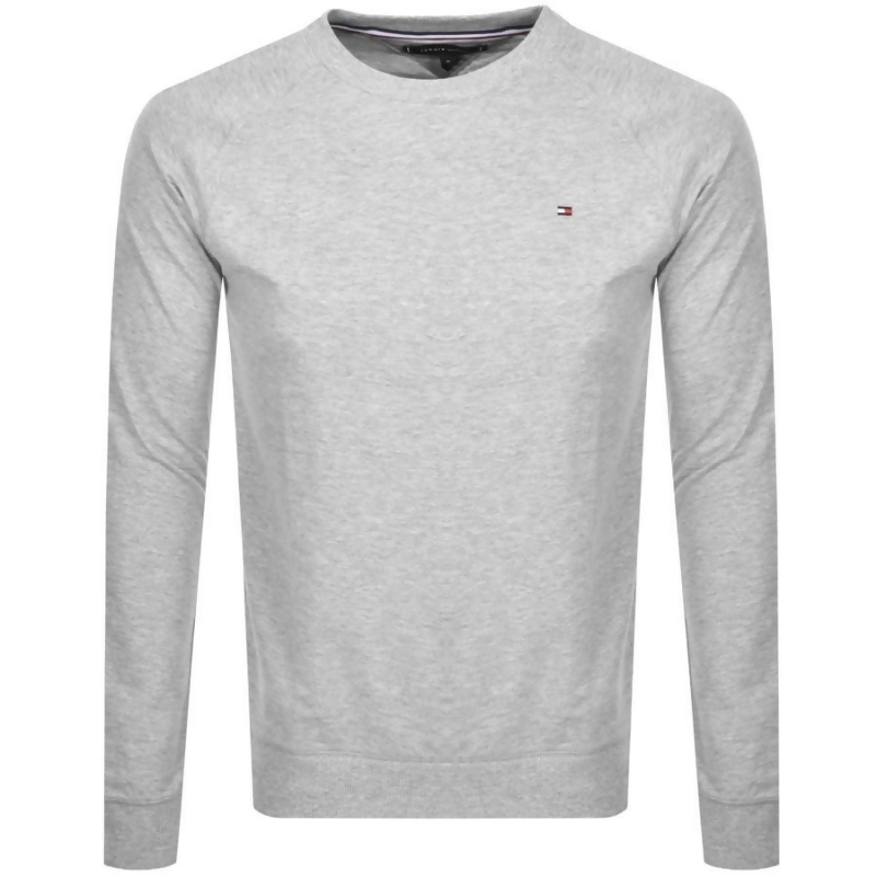 tommy hilfiger crew neck logo sweatshirt