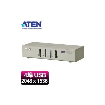 ATEN宏正 CS74U 4埠桌上型切換器(2048x1536/USB/SP/麥克風) 