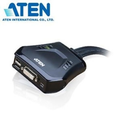 ATEN 宏正 CS22D 2埠DVI/USB帶線式KVM 多電腦切換器 