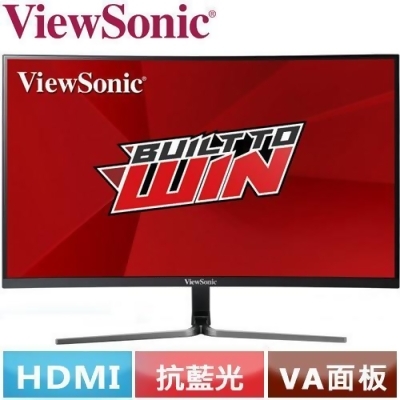 Viewsonic優派27型曲面電競螢幕vx2758 C Mh From 良興eclife購物網站at Shop Com Tw
