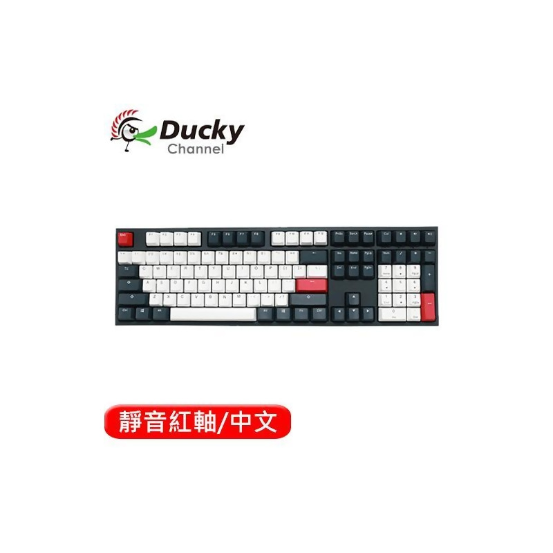 Ducky One 2 Tuxedo 燕尾服機械鍵盤靜音紅軸中文from 良興eclife購物網站at Shop Com Tw