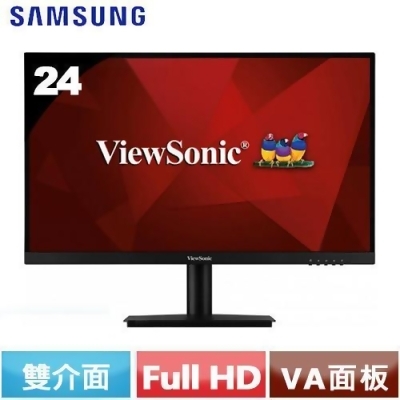 ViewSonic優派 24型 VA2406-MH 窄邊美型螢幕 