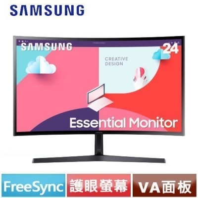 SAMSUNG三星 24型 S24C366EAC 1800R美型曲面螢幕 