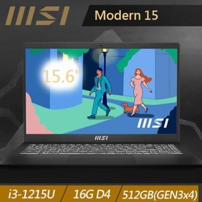 MSI微星 Modern 15 B12M-446TW 15.6吋商務筆電 