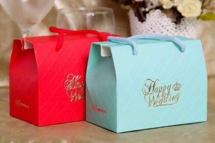 22元 / Tiffany藍包裝盒 時尚手提盒(30個) 結婚用品 婚禮小物 禮贈品 ht-0098 