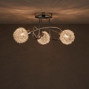 caelus chrome effect ceiling light