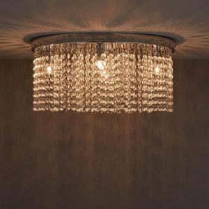 carna chrome effect 5 lamp ceiling light