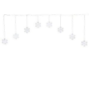 8 Ice White LED Snowflake String lights 8 Ice White LED Snowflake String lights